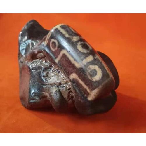 Natural Agate Dzi Beads Nine Eyes DIY Old Objects Decoration Home Decorations Protecting Residence from Evil