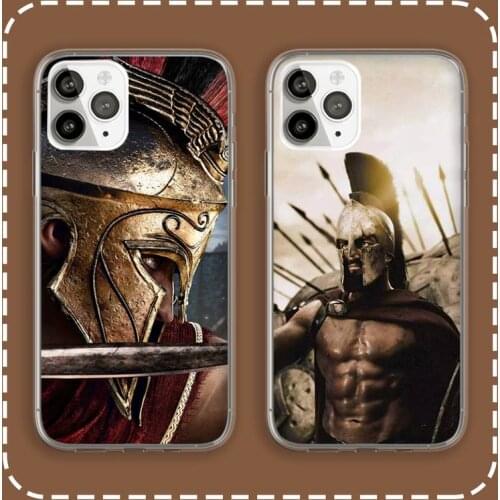 ACT action game Spartan Phone Case Transparent for iPhone 6 7 8 11 12 s mini pro X XS XR MAX Plus cover funda shell