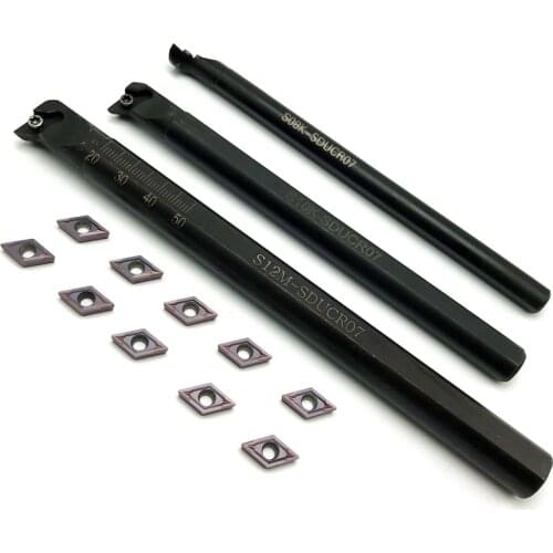 S08K-SDUCR07 S10K-SDUCR07 S12M-SDUCR07 S16Q-SDUCR07 Internal Turning Tool holder+ DCMT070204 carbide inserts CNC turning tool