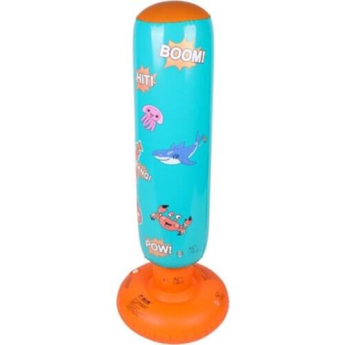 Childrens Tumbler Punching Bag Fitness Inflatable Kids Punching Bag Home Gym Fitness Boxing Fight Training Toy Sports