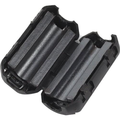 10Pcs EMI RFI Noise Ferrite Core Filter Mini removable Black Clip avoiding interference shield radiatio Filters Ferrite Core 0J9