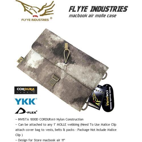 FLYYE MOLL 11 inch MACBOOK AIR MOLLE CASE Multicam AOR AU Wargame Airsoft Hunting Tactical Military BG-A013