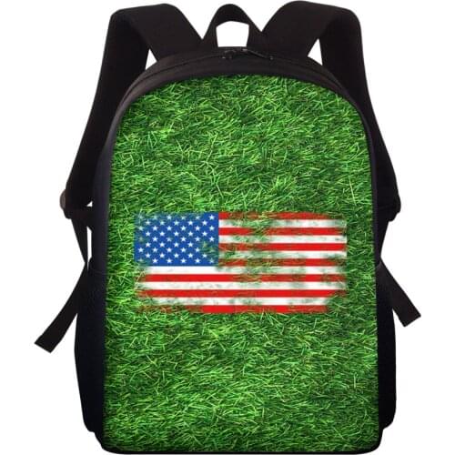 INJERSDESIGNS National flag Printing Backpack School Bags For Boys Girls Children Orthopedics Book Bags Casual Backpacks Mochila