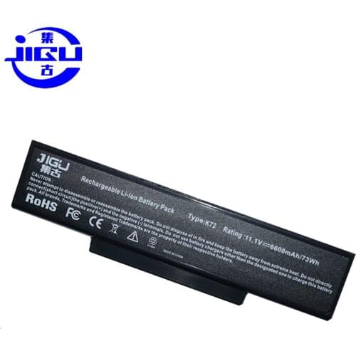 JIGU 9Cells 6600mah Laptop Battery For Asus A72 A72D A72DR A72J K72 K72D K72F K72J K72JA A32-K72 K72S