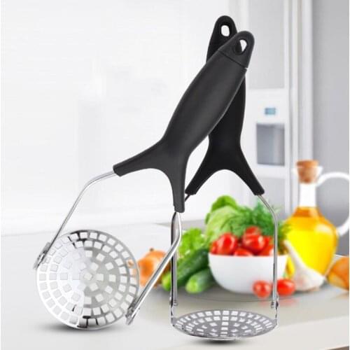 Potato Masher Ricer Puree Pressed Fruit Juice Maker Stainless Steel Potato Pusher Smooth Mashed Potatoes Crusher Fruit Tools