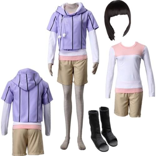 Anime cosplay Boruto The Movie Hyuga Hinata Suits Cosplay Costume Halloween comic cosplay