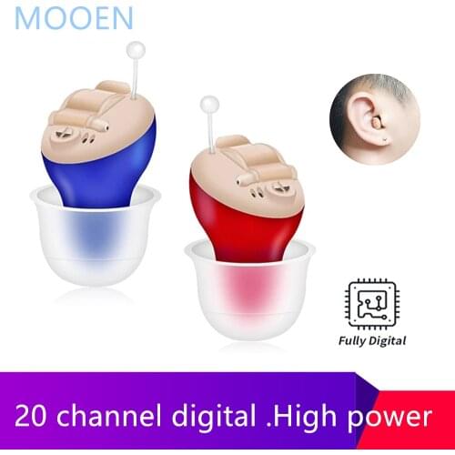 20 Channel Best Mini CIC Hearing aid Invisible Sound Amplifier Volume Adjustable Ear Hearing Assistant Helper for Deaf Elderly