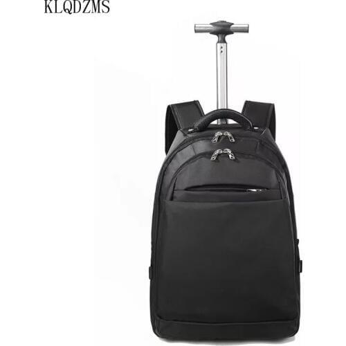 KLQDZMS Men Travel Bags Trolley Suitcase Wheeled Rolling Luggage Suitcase Travel Luggage Bags Case