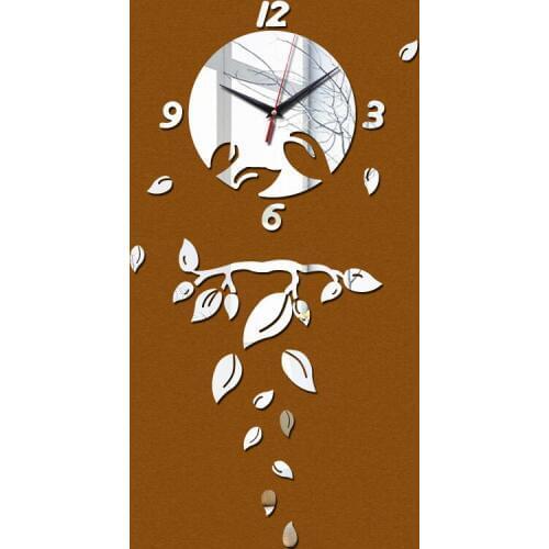 New modern acrylic mirror diy wall clock quartz watch large clocks reloj de pared vintage horloge Creative
