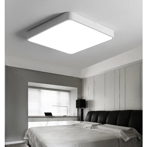 Dimmable Led Ceiling Lights Modern Lamp Living Room 220V For Bedroom Study With Remote Controller 5CM Ultra thin Circle Square