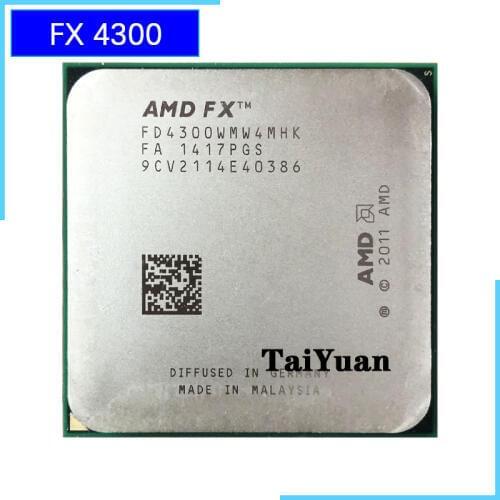 AMD FX-Series FX-4300 FX 4300 3.8 GHz Quad-Core CPU Processor FD4300WMW4MHK Socket AM3