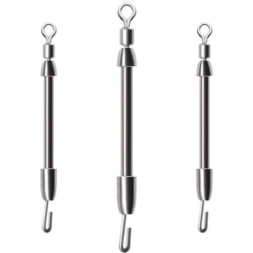 Fast connector fishing gears 3types Barrel Swivel with Safety Snap products all for Fishing 20pcs