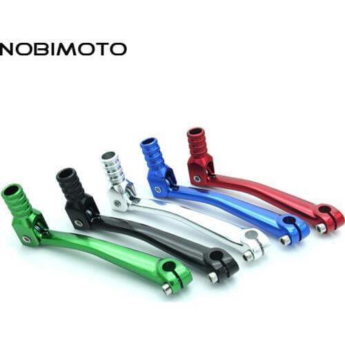 Off Road ATV Dirt Bike Gear Shift Lever Motorcycle CNC Aluminum Folding Gear Shift Lever Fit for 110cc-250cc Engines CNC-125-1