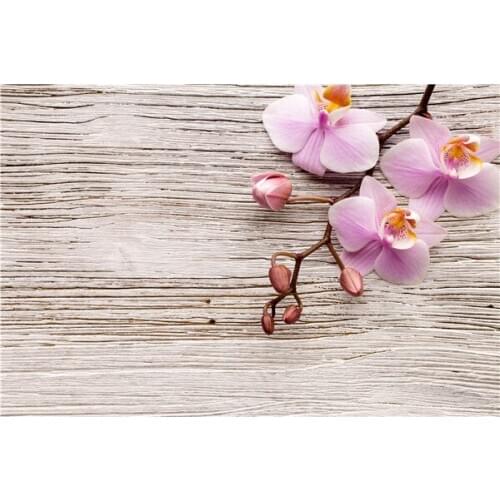 SHENGYONGBAO Art Fabric Custom Flower Photography Backdrops Props Photo Studio Wood Planks theme Background 20220-23