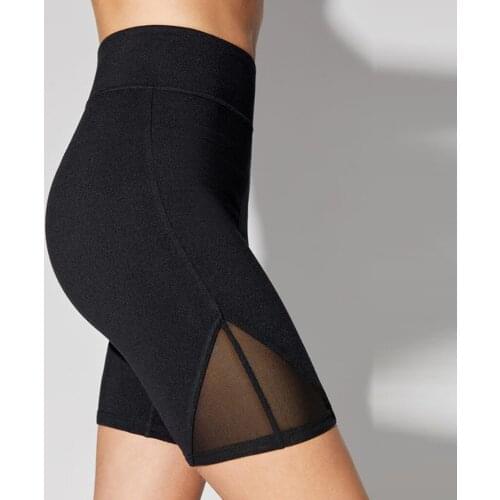 Mesh Gym Jogging Running Shorts Yoga Shorts Women High Waist Lifting Push Up Tight Sports Athletic Fitness Yoga Short Pant #PY