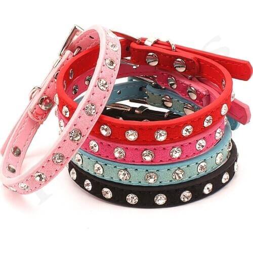 Rhinestone Cats Collars Kitten Collar Necklace Accessories Quick Release Products For Small Dogs Collar Puppy Accessories