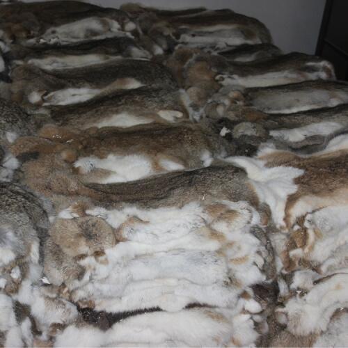 Garment fabrics real rabbit fur sale by piece