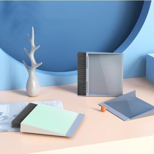 Creativity Desktop Sweep Cleaning Brush Combination 3in1 Wiper Board Broom Dustpan Brush Keyboard Home School Office Clean Brush