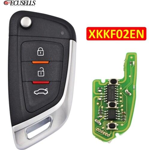 Xhorse XK Series 3 Buttons Universal Wire Remote VVDI Remote Car Key For VVDI2 / VVDI Mini / Key Tool Max XKKF02EN