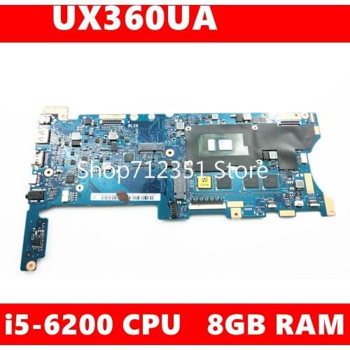 UX360UA With i5-6200 CPU 8GB RAM Mainboard REV 2.0 For ASUS ZenBook UX360U UX360UA UX360UAK Motherboard 100% Tested Working