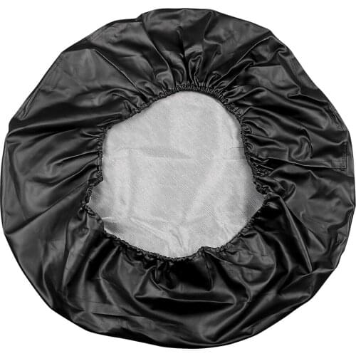 High Quality Car Spare Tyre Cover Sun Shade PU Leather Tire Protector 17 Inch Dust-proof Auto Enclosed Wheel Tire Pouch Bag