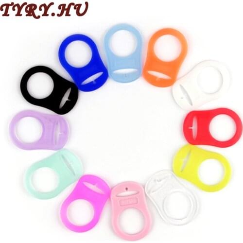 100PCS Baby Dummy Pacifier Adapter Holder Clip Silicone Material for MAM Rings Accessories Chupeta Clamp BPA Free