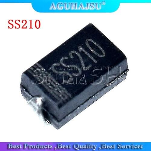 100PCS SS210 100V 2A SMA SR2 100 DO-214AC SMD