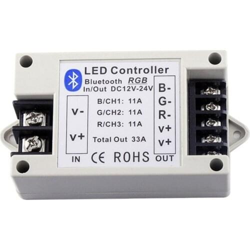 12VDC 24VDC Wi-Fi Bluetooth Remote Control Music Wireless 20Key 24Key Color Wheel RGB RGBW Controller