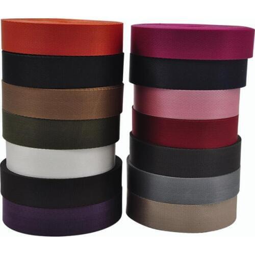 3M 38mm White Sliver Red Dark Blue Black Strap Nylon Webbing Herringbone Pattern Tape Knapsack Sewing Strap Bag Belt Accessories