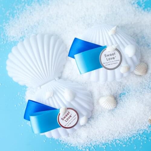 30pcs/lot Gift box Ocean wedding Shell Conch candy box Festival decoration chocolate favor box packaging boxes Party Supplies