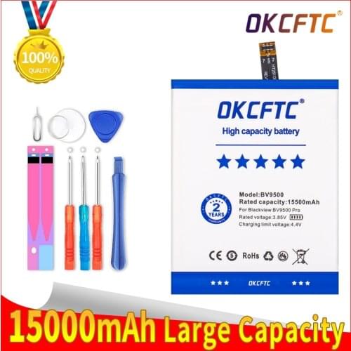 OKCFTC BV9500 15500mAh Battery for Blackview BV9500 Pro BV9500 Plus MT6763T 536380 Batteries