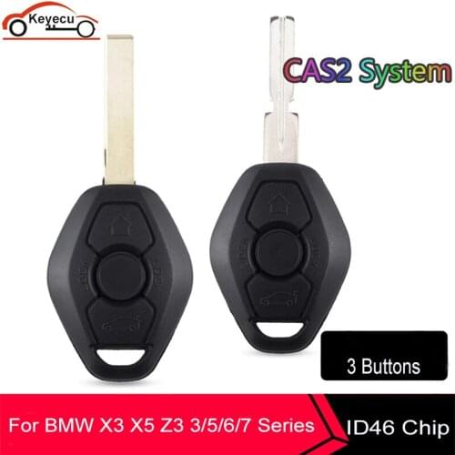 KEYECU KYDZ Remote Car Key Fob 315MHz / 315LP / 433MHz / 868MHz ID7944 ID46 Chip for CAS2 System BMW 1 3 5 6 Series X5 HU92