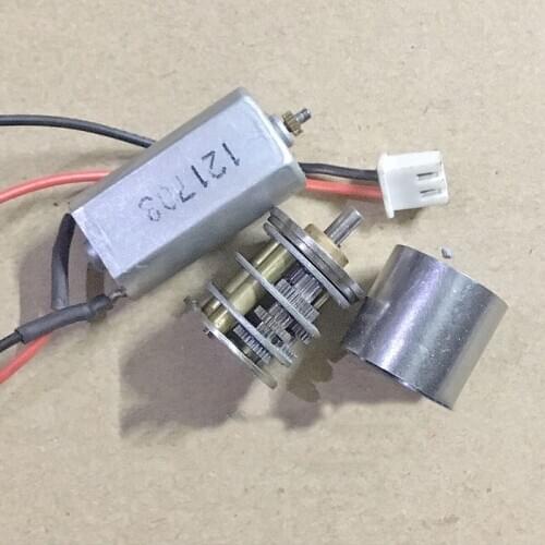 DC 3V-12V 45RPM Micro Mini 16mm Gear Motor Full Metal Gearbox Slow Speed Large Torque DIY Robot Smart Car Toy Model