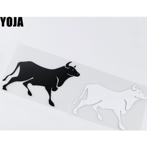 YOJA 15.8X13.1CM Bull Bullfighting Animal Decoration Car Stickers Decals Accessories ZT4-0170