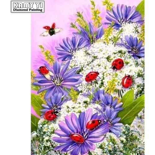 DIY 5D Full square diamond diamond painting Beautiful flowers diamond embroidery Cross Stitch Rhinestone mosaic decoration