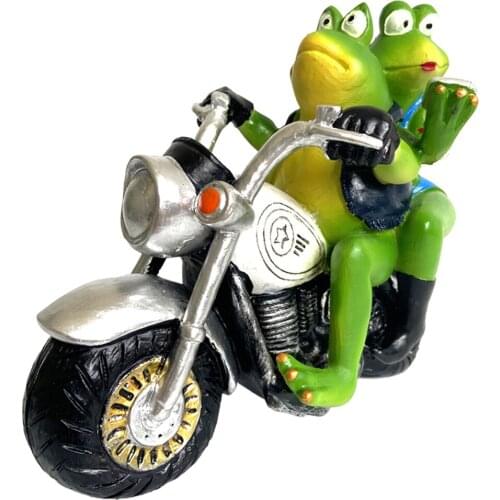 Frog Figurines Craft Tabletop Animal Frogs Statue Ornament Home Desk Decor