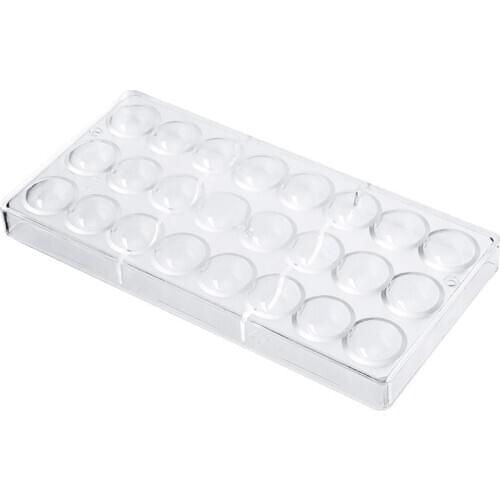 24 Holes Semi Sphere Chocolate Mould Polycarbonate Chocolate Bar Mold Half Ball Candy Maker Mold Bakeware