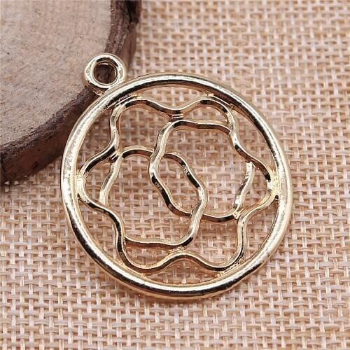 Hot 8pcs Flower Of Life Charm Pendants For Bracelet Necklace Jewelry Accessories Diy Jewelry Making