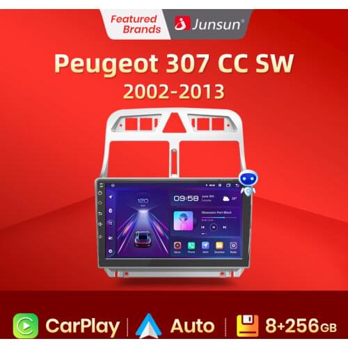 Junsun V1 pro 2G+32G Android 10 For PEUGEOT 307 sw 307 2002 - 2013 Car Radio Multimedia Video Player Navigation GPS 2 din dvd