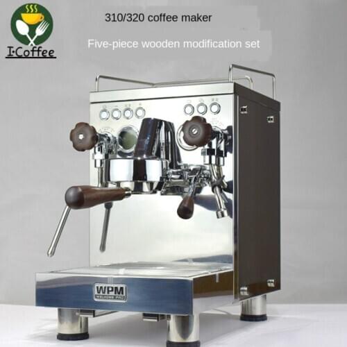 5Pcs Set Coffee Machine Wooden Kit Welhome KD-310/320 Coffee Machine Modified Accessories Bottomless Handle with Gift Box