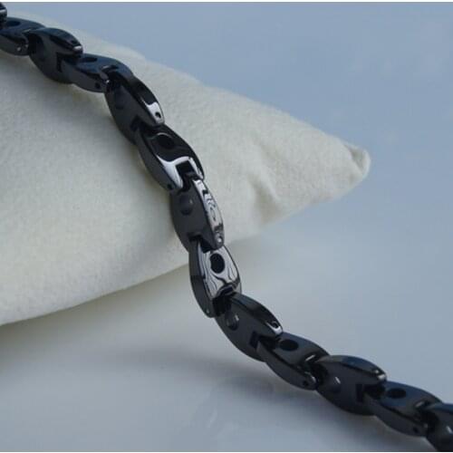 Fashion black hi tech scratch proof ceramic bracelets bangles