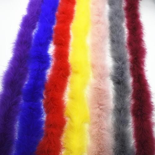 25Grams Turkey Marabou Feather Boa Trim Soft Shawl Wedding Costume Decoration Scarf Feathers for Crafts Wedding Feathers Plumes