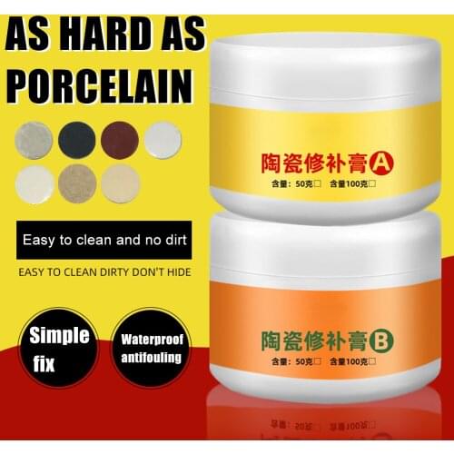 Tile Repair Agent Paste Tub Repair Kit White Tile Shower Repair Kit for Fiberglass Porcelain Ceramic Fix Crack HY99