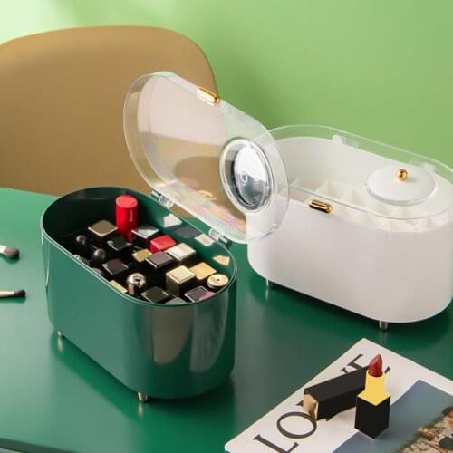 Multifunction ABS Lipstick Storage Organizer Makeup Brush Box for Bedroom