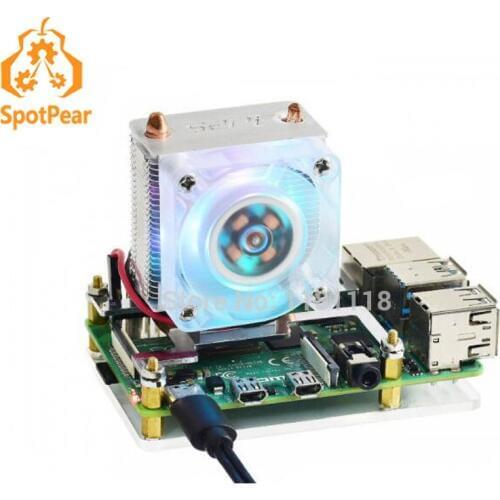 Raspberry Pi ICE Tower CPU Cooling Fan, Super Heat Dissipation,for Raspberry Pi 3B plus 4B
