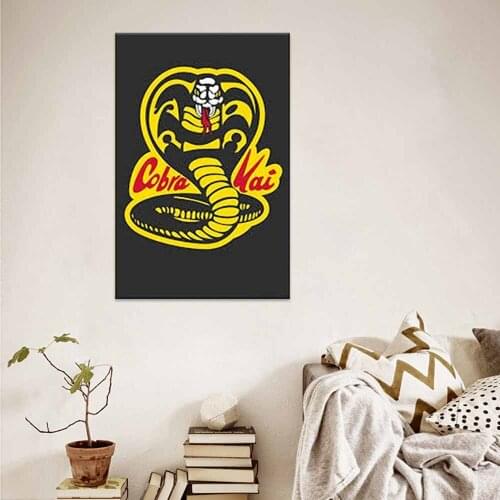 Cobra Kai Poster Karate Do Hot Tv Shows Canvas Painting Cool Wall Art for living room home Decor frame