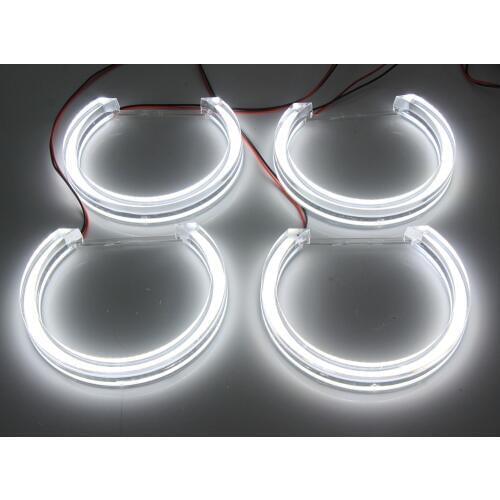 Angel Eyes Crystal Light SMD LED Headlights Pipeline Light Running Light DRL For BMW E36 E38 E39 E46 projector