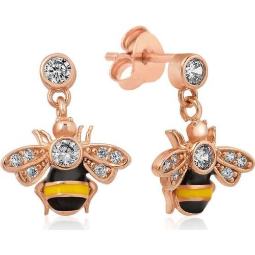 Tevuli 925 Sterling Silver Bee Earrings
