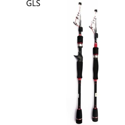 New Telescopic Lure Fishing Rod 1.8/2.1/2.4/2.7M Ultralight Carbon Fiber Saltwater Spinning Fishing Rod Line weight 6-12LB