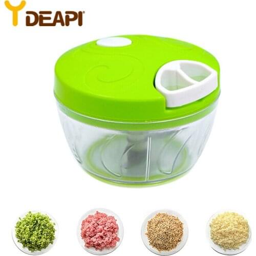 YDEAPI Multifunction High Quality NewHigh Speedy Design Vegetable Fruit Twist Shredder Manual Meat Grinder Chopper Garlic Cutter